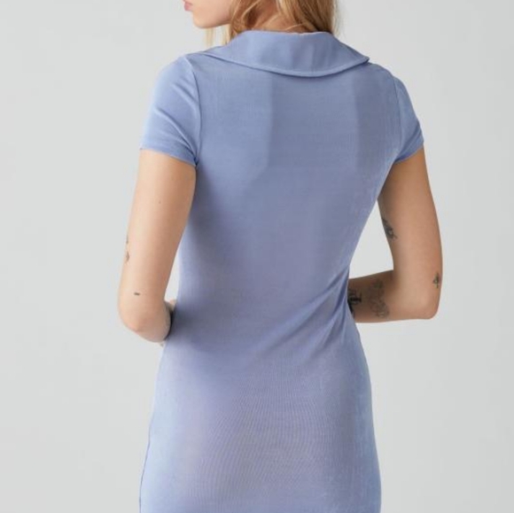NWT Urban outfitters Blue Christy Keyhole Mini Dress XS - Picture 2 of 13